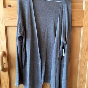 Glamorous sparkly evening jacket:sweater no buttons.